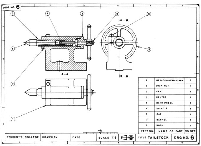 assembly cad drawing