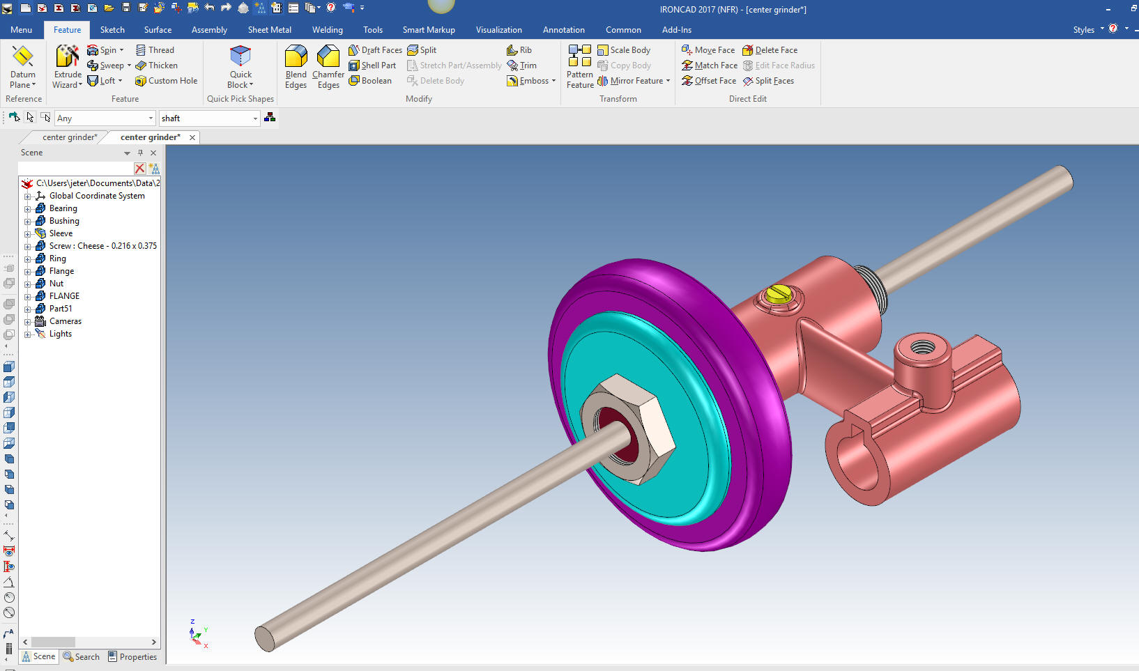 ironcad sheet metal circle