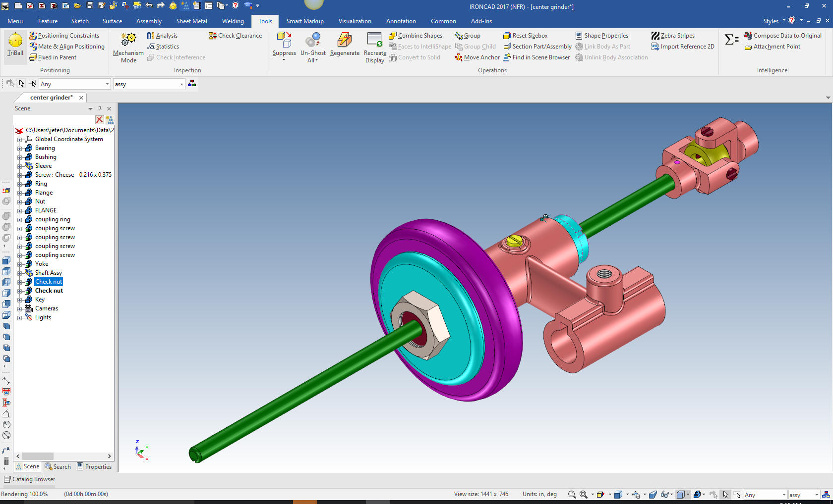 ironcad large assembly mode